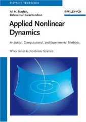 book Applied nonlinear dynamics