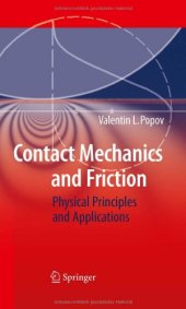 book Contact mechanics and friction: Physical principles and applications