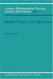 book Model Theory and Modules