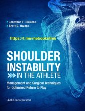 book Shoulder Instability in the Athlete: Management and Surgical Techniques for Optimized Return to Play