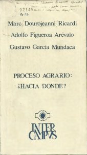 book Proceso agrario: ¿hacia dónde?