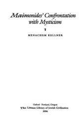 book Maimonides' Confrontation with Mysticism (Littman Library of Jewish Civilization)