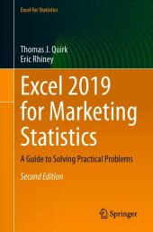 book Excel 2019 for Advertising Statistics: A Guide to Solving Practical Problems