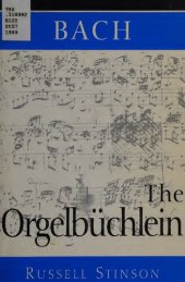 book Bach: the Orgelbüchlein