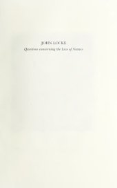 book Questions Concerning the Law of Nature with an Introduction, Text, and Translation by Robert Horwitz, Jenny Strauss Clay, and Diskin Clay