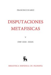 book Disputaciones Metafísicas XXX-XXXIX