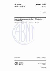 book [ABNT NBR 6023:2018] Informação e documentação - Referências - Elaboração