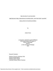 book The state of vaccination: British doctors, indigenous cooperation, and the fight against smallpox in colonial Burma