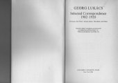 book Georg Lukács: Selected correspondence 1902-1920