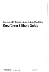 book Documenta 11 Plattform5_ Ausstellung Kurzfuhrer = Exhibition Short Guide