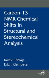 book Carbon-13 NMR Chemical Shifts in Structural and Stereochemical Analysis