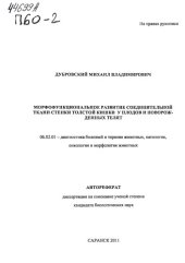 book Морфофункциональное развитие соединительной ткани стенки толстой кишки у плодов и новорожденных телят