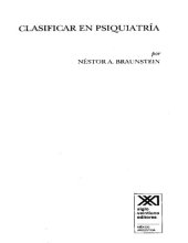 book Clasificar en psiquiatría