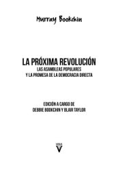 book La próxima revolución : las asambleas populares y la promesa de democracia directa