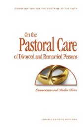 book On the Pastoral Care of Divorced and Remarried Persons (Commentaries and Studies)