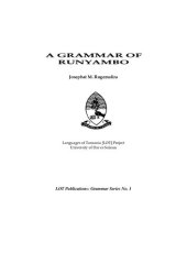 book A grammar of Runyambo