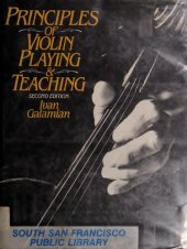 book Principles of violin playing & teaching