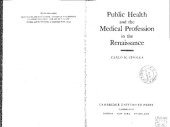 book Public Health & The Medical Profession In The Renaissance