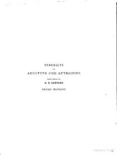 book Denkmäler aus Ägypten und Äthiopien. Text: Unterägypten und Memphis