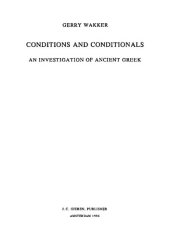 book Conditions and Conditionals: An Investigation of Ancient Greek