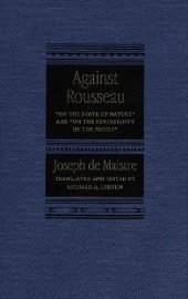 book Against Rousseau: On the State of Nature and on the Sovereignty of the People