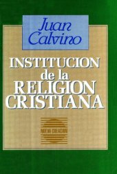 book Institución de la religión cristiana