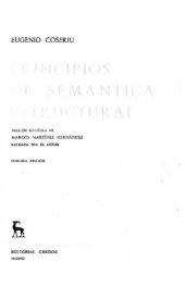 book Principios de semántica estructural. 2.ed