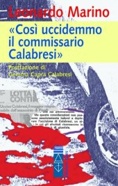 book Così uccidemmo il commissario Calabresi