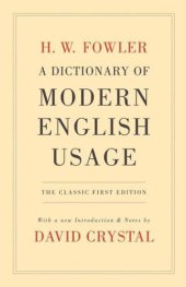 book A Dictionary of Modern English Usage