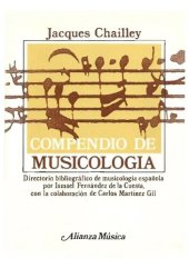 book Compendio de Musicología