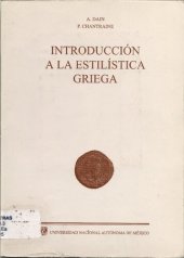 book Introducción a la estilística griega