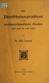 book Das Dienstbotenproblem in den nordamerikanischen Staaten und was es uns lehrt