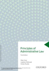 book Principles of Administrative Law