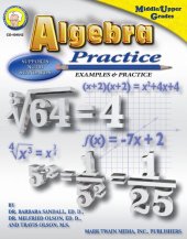 book Algebra Practice Book, Grades 7 - 8