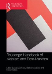 book Routledge Handbook of Marxism and Post-Marxism