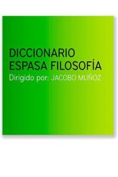 book Diccionario Espasa Filosofía