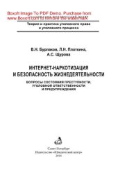 book Интернет-наркотизация и безопасность жизнедеятельности. Вопросы состояния преступности, уголовной ответственности и предупреждения