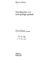 book Introducción a la Antropología General