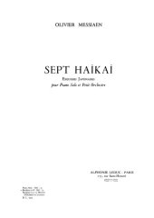 book Sept Haikai - Esquisses Japonaises pour Piano Solo et Petite Orchestre