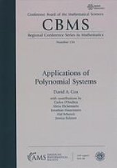 book Applications of polynomial systems