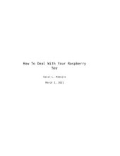 book How To Deal With Your Raspberry Spy