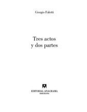 book Tres actos y dos partes