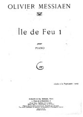 book Ile de Feu pour Piano - Part 1 and 2