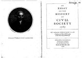 book Essay on the History of Civil Society