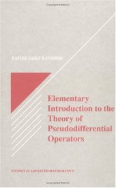 book Elementary introduction to theory of pseudodifferential operators