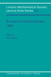 book Surveys in combinatorics, 1993