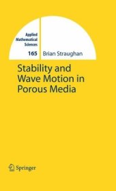 book Stability and wave motion in porous media