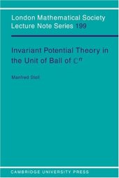 book Invariant Potential Theory in the Unit Ball of Cn