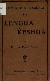 book Elementos de gramática de la lengua k̂eshua