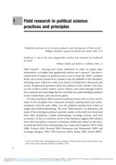 book Field Research in Political Science: Practices and Principles